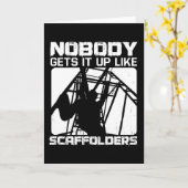 足場で足場を取る建築 カード (黄色い花)