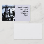 足場の建設作業員 名刺 (正面/裏面)