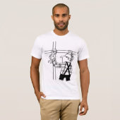 足場の漫画のグラフィックTシャツ Tシャツ (正面フル)