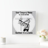 足場の賃貸と販売 スクエア壁時計 (ホーム)