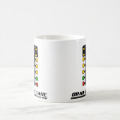 足場の軽いクリスマス木のマグを競争させるドラッグ コーヒーマグカップ (中央)