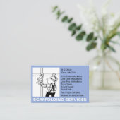 足場サービス漫画 名刺 (スタンド正面)