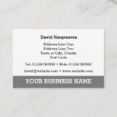 足場サービス通話カード 名刺 (裏面)