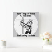 足場サービス スクエア壁時計 (ホーム)