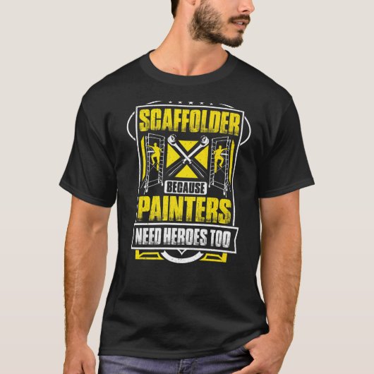 足場ヒーロースカフォールドビルダー足場 Tシャツ (正面)