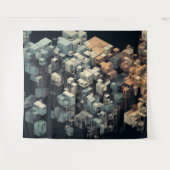 足場ベクトルアート タペストリー (正面(横))