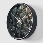 足場ベクトルアート 壁時計 (傾斜)