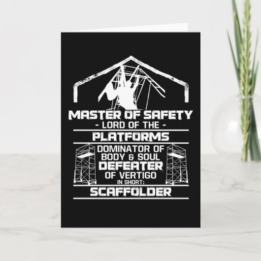 足場マスター安全ロードプラットフォーム カード (正面)
