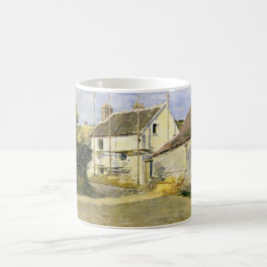 足場付き住宅(ヴィンテージ建物工事) コーヒーマグカップ (中央)