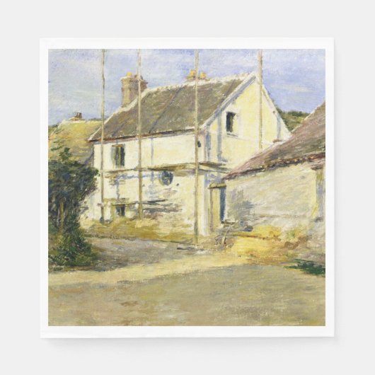 足場付き住宅(ヴィンテージ建物工事) スタンダードランチョンナプキン (正面)