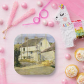 足場付き住宅(ヴィンテージ建物工事) ペーパープレート (パーティー)