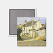 足場付き住宅(ヴィンテージ建物工事) マグネット (正面/裏面)