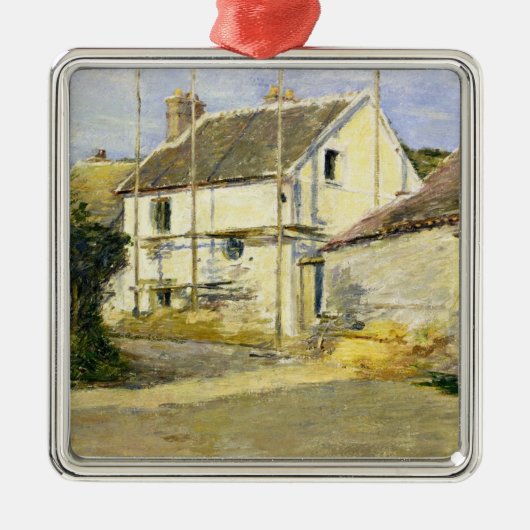 足場付き住宅(ヴィンテージ建物工事) メタルオーナメント (正面)