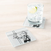 足場付き足場 ガラスコースター (アングル)