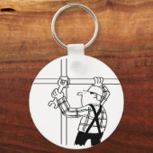 足場付き足場 キーホルダー (正面)