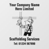 足場会社 ウィンドウサイン (シート)