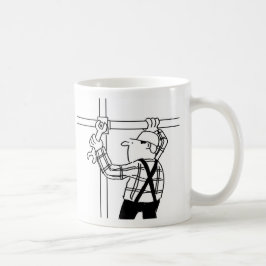 足場屋さんのカートゥーン コーヒーマグ コーヒーマグカップ
