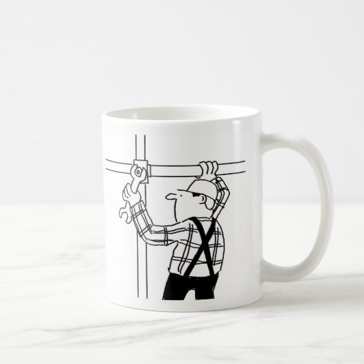 足場屋さんのカートゥーン コーヒーマグ コーヒーマグカップ (右)