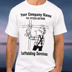足場屋さん足場工事サービス会社作業着 Tシャツ