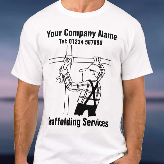 足場屋さん足場工事サービス会社作業着 Tシャツ