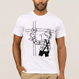 足場屋のカートゥーングラフィックTシャツ Tシャツ