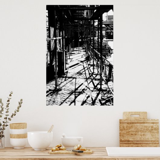 足場影 ポスター (キッチン)