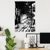 足場影 ポスター (ホームオフィス)