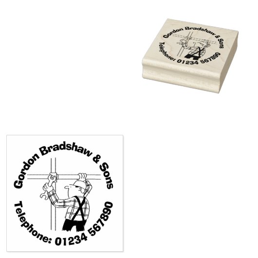 足場業 ラバースタンプ (押印)