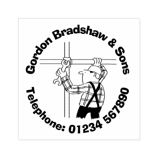 足場業 ラバースタンプ (インプリント)