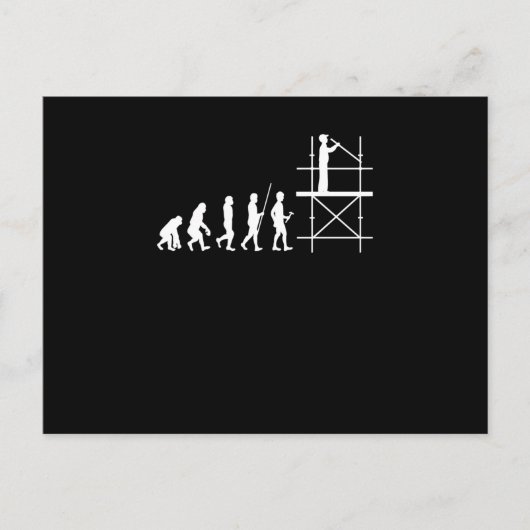 足場進化の職人足場 ポストカード (正面)
