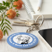 足場&足場ビジネスカートゥーン キーホルダー (側面)