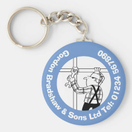 足場&足場ビジネスカートゥーン キーホルダー