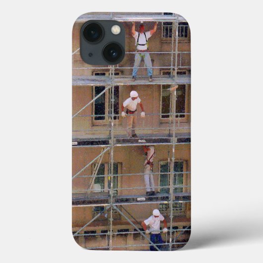 足場iPhone 13ケースの男性 Case-Mate iPhoneケース (裏面)