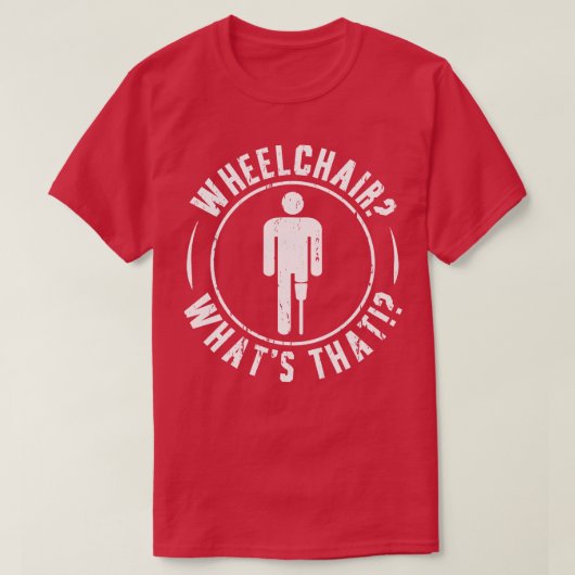 足失った切断された義足 Tシャツ (デザイン正面)