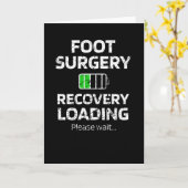 足手術の回復の贈り物 |破損した足手術 カード (黄色い花)