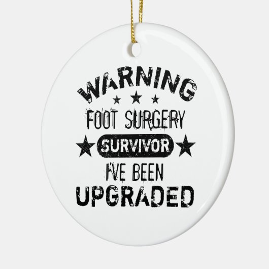 足手術ユーモアのアップグレード セラミックオーナメント (左)