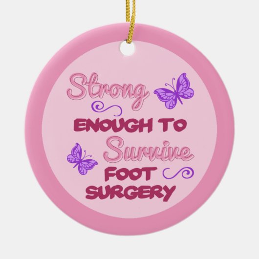 足手術回復 セラミックオーナメント (正面)