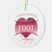 足手術回復 セラミックオーナメント (左)