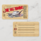 足指ラベル牽引スケッチ自動名刺 名刺 (正面/裏面)