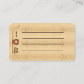 足指ラベル牽引スケッチ自動名刺 名刺 (裏面)