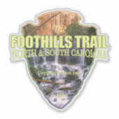 足掛け歩道（矢印） シール (正面)