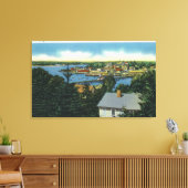 足橋の表示 キャンバスプリント (インサイチュ (リビング))