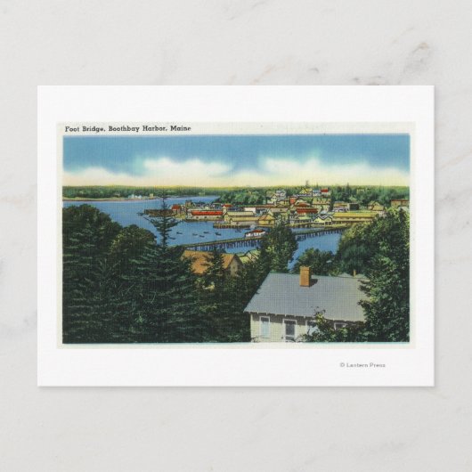 足橋の表示 ポストカード (正面)