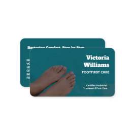 足気にカスタム写真 名刺