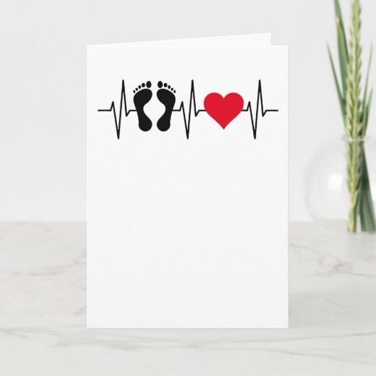 足気にペディキュアポディアトリストネイルサロンギフト カード (正面)