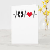 足気にペディキュアポディアトリストネイルサロンギフト カード (黄色い花)