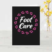 足気にペディキュアポディアトリストネイルサロンギフト カード (黄色い花)