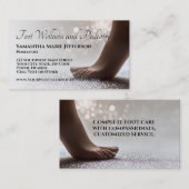 足気にポダイアトリストリフレクソロジーセラピスト足 名刺 (正面/裏面)