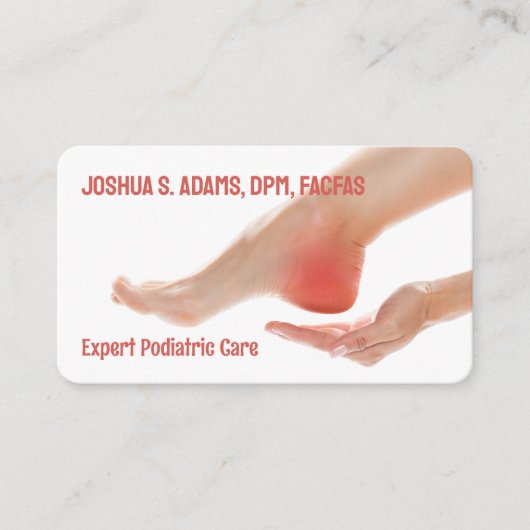 足気にポディタル 名刺 (正面)