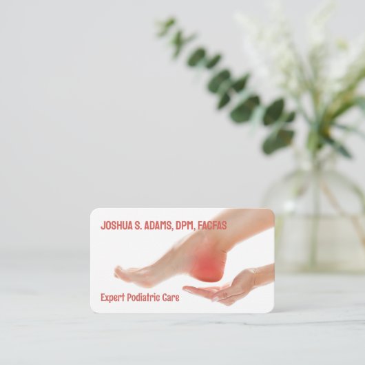 足気にポディタル 名刺 (スタンド正面)